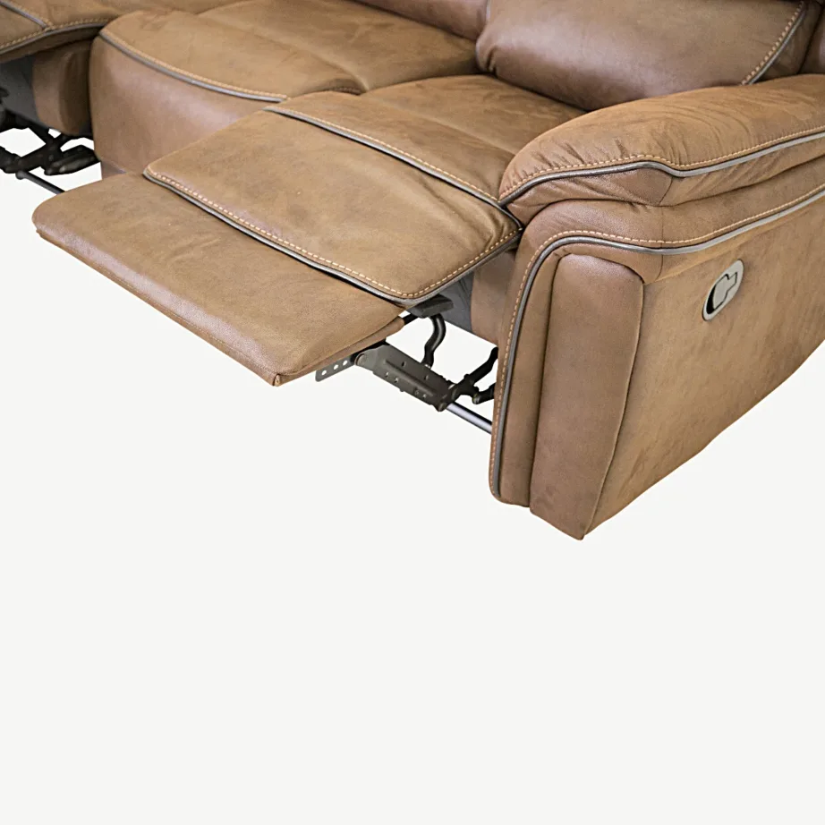 3-kohaline pruun mikrokiust lamamistool-diivan Saranda, 16610-157 – 4