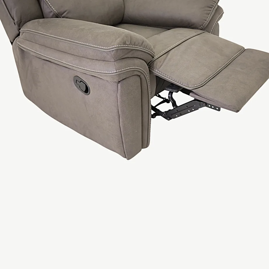 Hallist mikrofiiberkangast reguleeritava mehhanismiga Saranda recliner-tugitool - 16612-156