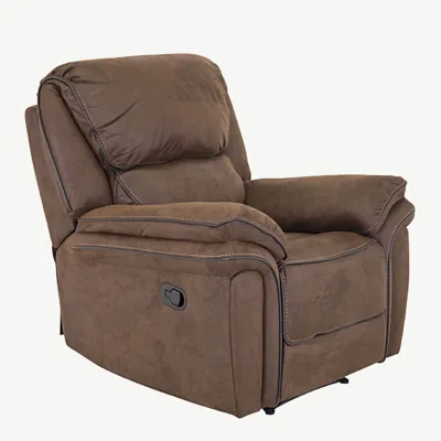 Pruunist mikrofiibrist kallutatav tugitool Saranda (recliner) - 16612-157