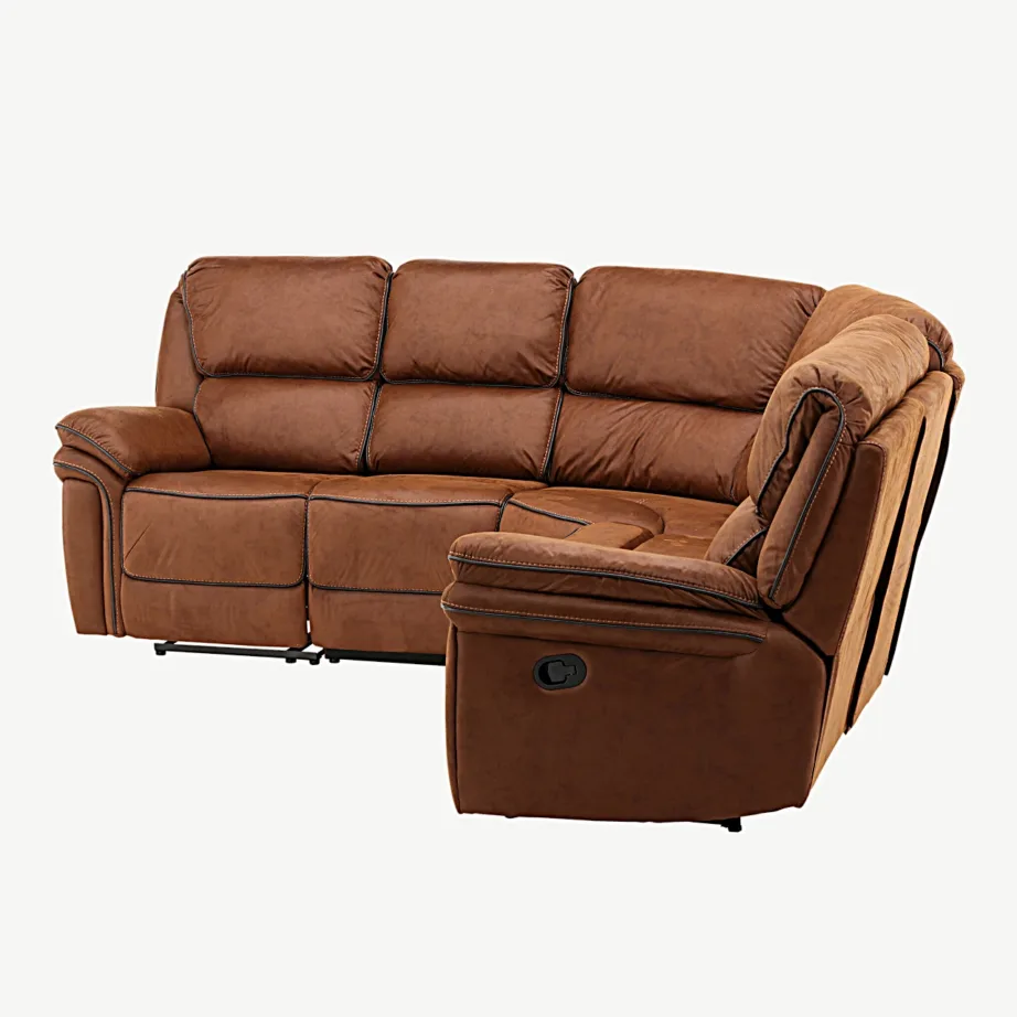 Pruun reguleeritav mikrofiiber-recliner-diivan Saranda kollektsioonist, 16613-157 – 6