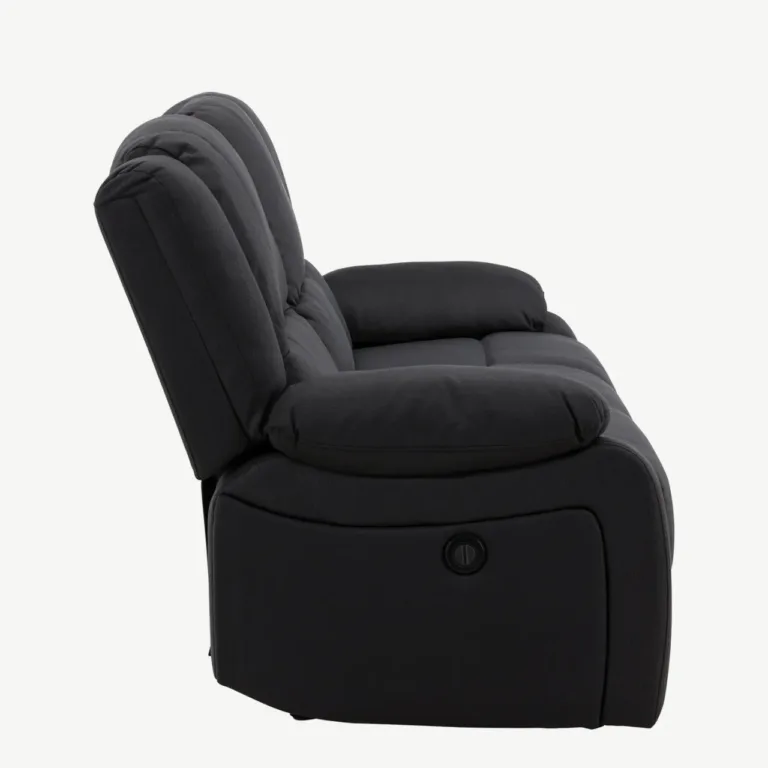 Must reguleeritav recliner-diivan Singapore kollektsioonist, 3-kohaline (polüester) - 16801-100