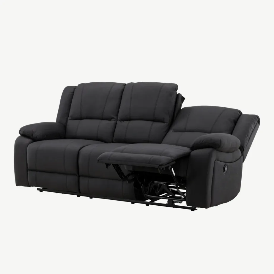 Must reguleeritav recliner-diivan Singapore kollektsioonist, 3-kohaline (polüester), 16801-100 – 5