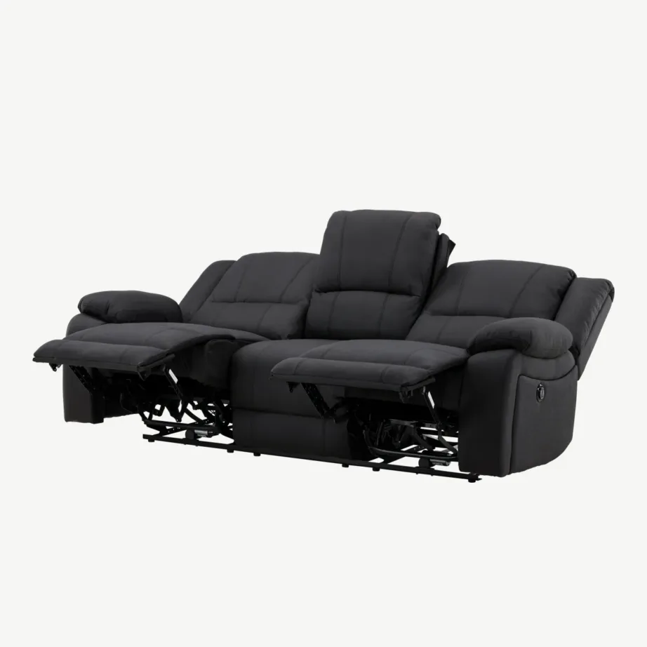 Must reguleeritav recliner-diivan Singapore kollektsioonist, 3-kohaline (polüester), 16801-100 – 7