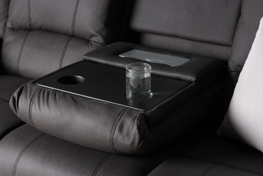 Must reguleeritav recliner-diivan Singapore kollektsioonist, 3-kohaline (polüester), 16801-100 – 11