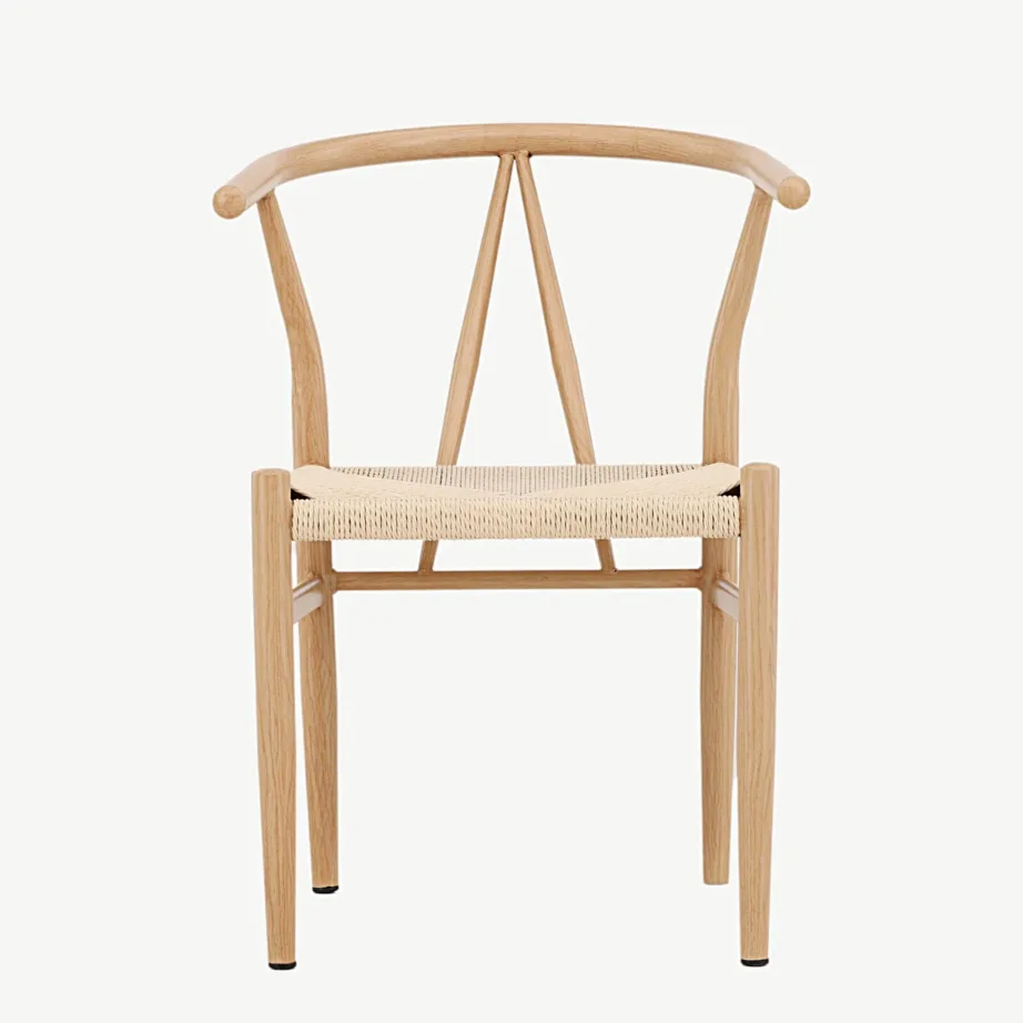 Alfonsi söögitool, naturaalne rotang ja teras, beež, 16802-107 – 4