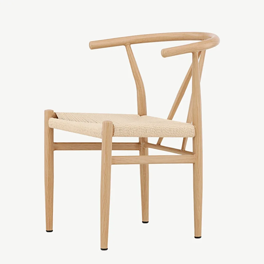 Alfonsi söögitool, naturaalne rotang ja teras, beež, 16802-107 – 6