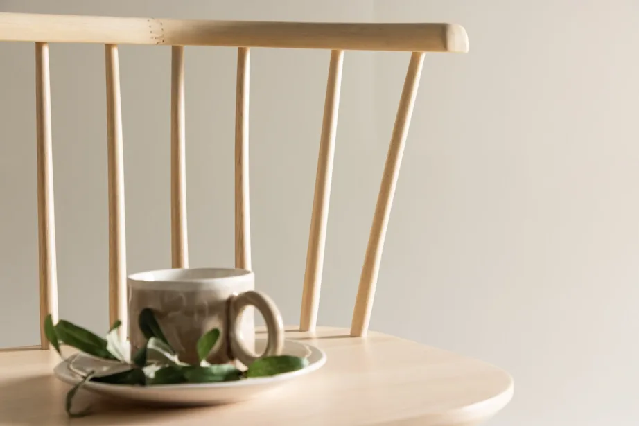 Valge peitsiga kummipuidust söögipink Bobby, 120 cm, 16803-300 – 10