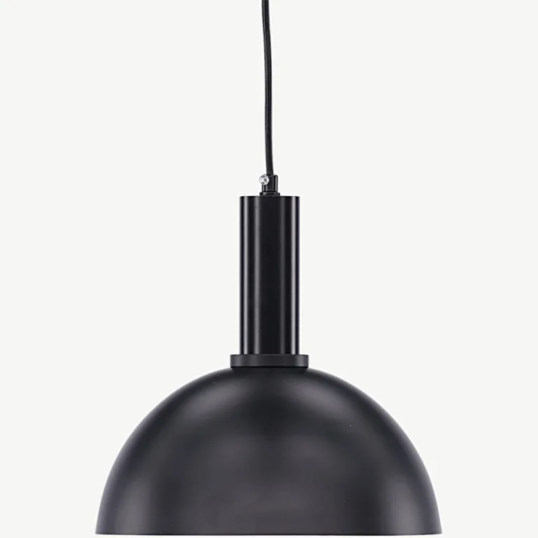Must ümar ripplamp Narbonne, raud, ø25 cm - 17001-001