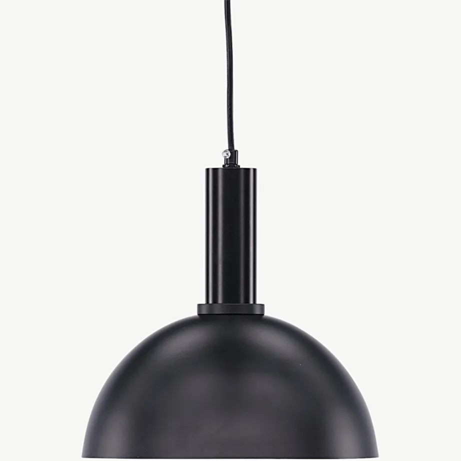 Must ümar ripplamp Narbonne, raud, ø25 cm, 17001-001
