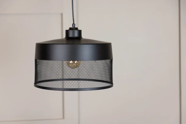 Lai musta rauast võrgumustriga laelamp Toulon - 17003-001