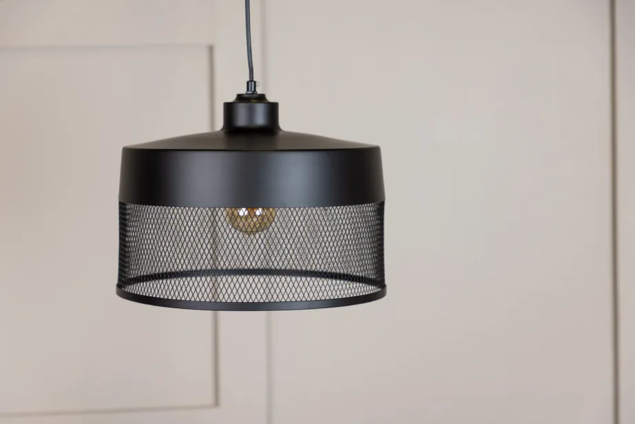 Lai musta rauast võrgumustriga laelamp Toulon, 17003-001 – 4