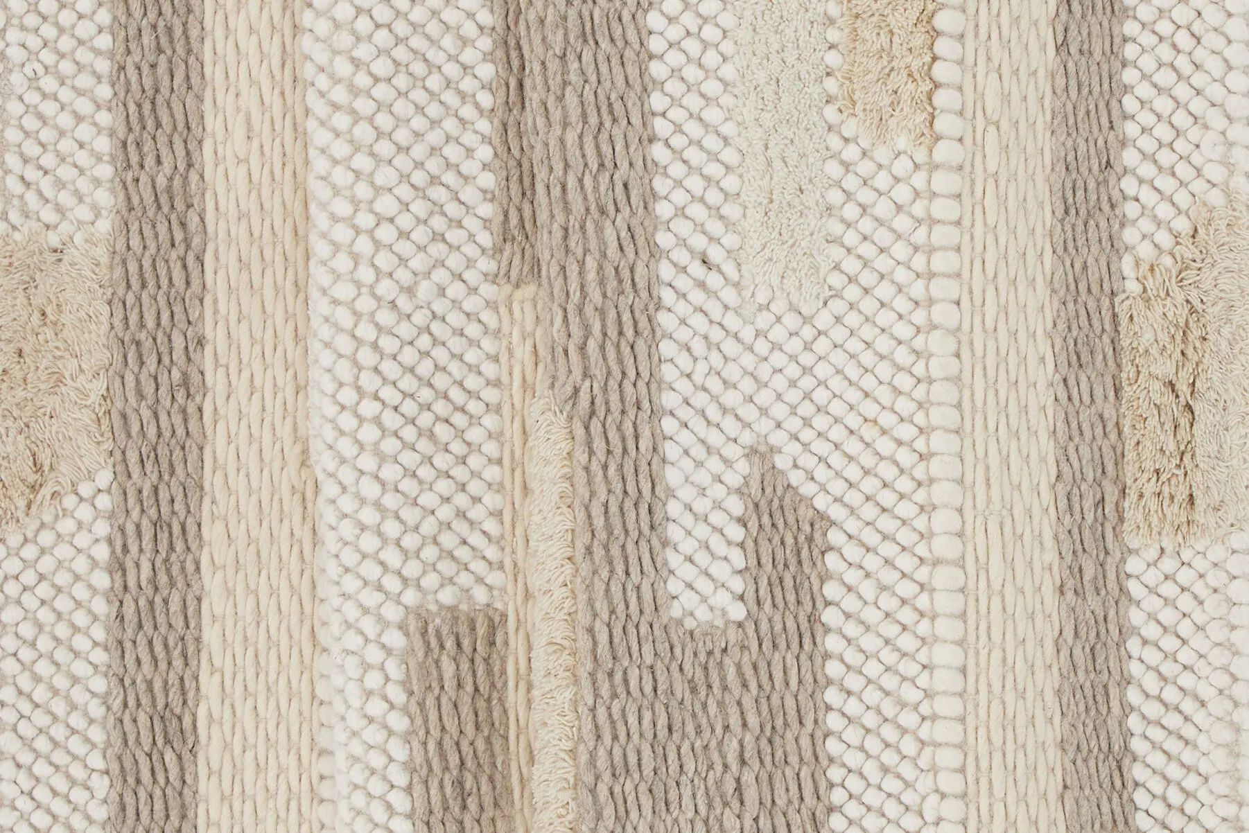 Abstraktse mustriga beež villane koridorivaip Sixten 200×70 cm - 17005-104