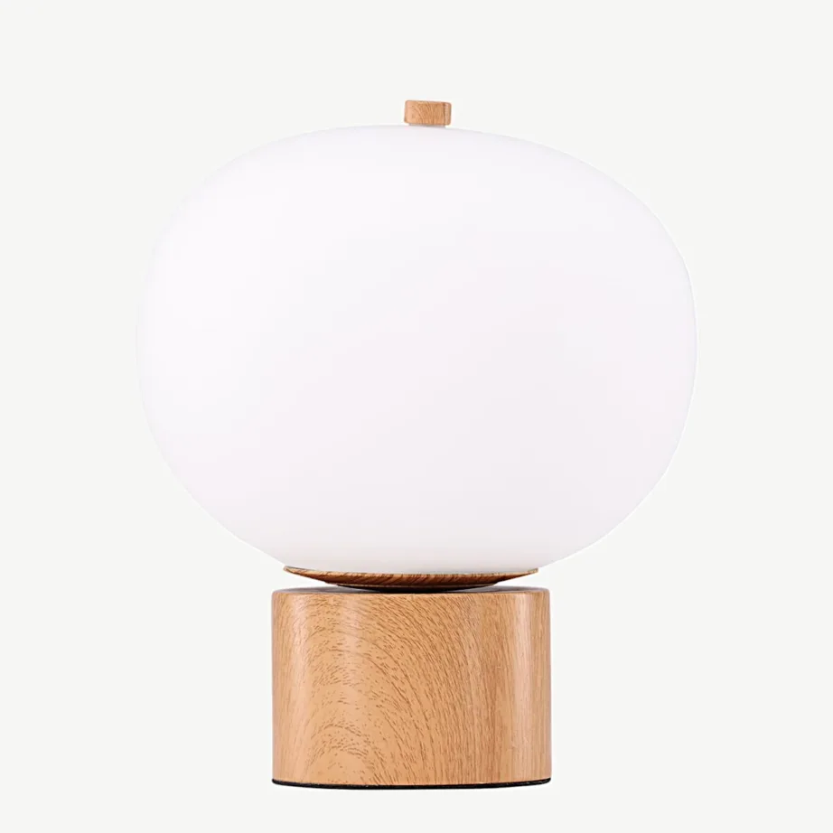 Cholet lauavalgusti valge klaasist kupliga ja puidutooni alusel, 17010-000 – 6