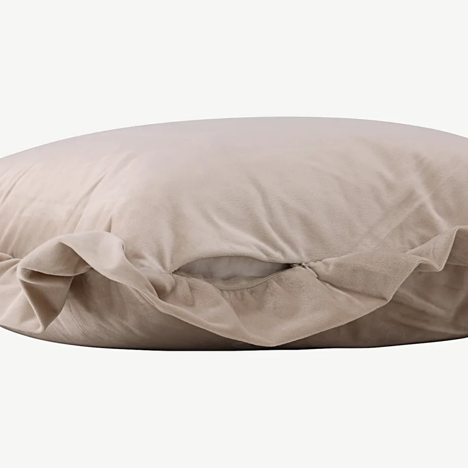 Beež sametist dekoratiivpadjapüür volangidega Hailey kollektsioonist, 40×60 cm, 17010-502 – 4