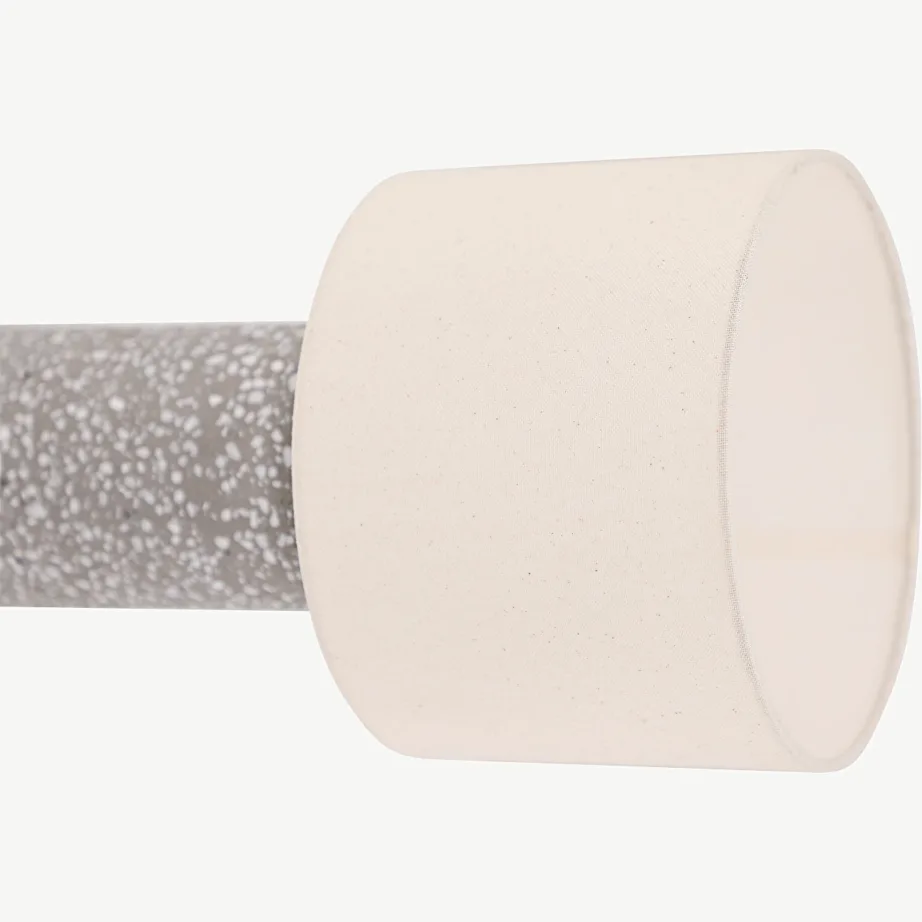 Laualamp Dijoni hallist terrazzo’st ja beeži kangasvarjuga, 17013-002 – 5