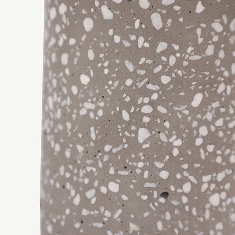 Laualamp Dijoni hallist terrazzo'st ja beeži kangasvarjuga - 17013-002