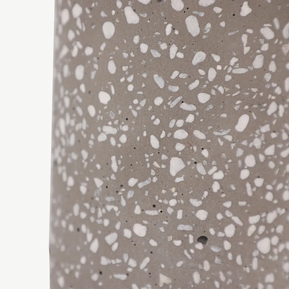 Laualamp Dijoni hallist terrazzo’st ja beeži kangasvarjuga, 17013-002 – 6