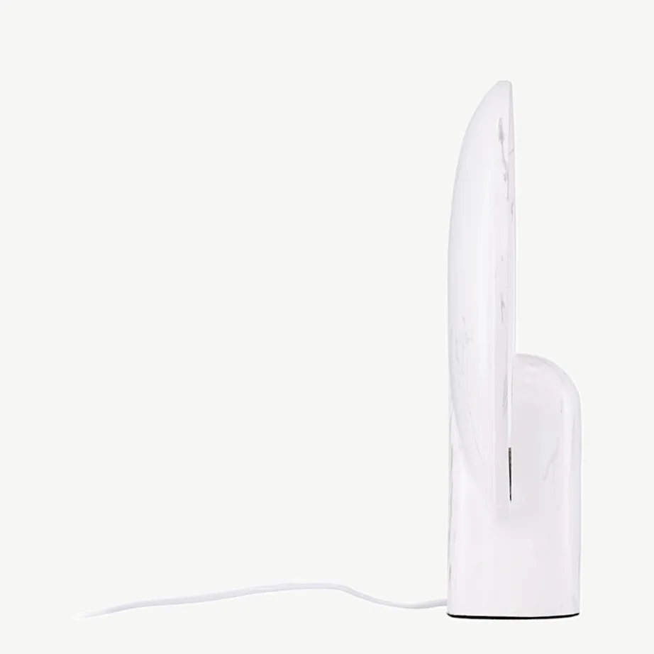 Helehall marmorimustriga kunstvaigust laualamp Angers, 17019-002 – 2