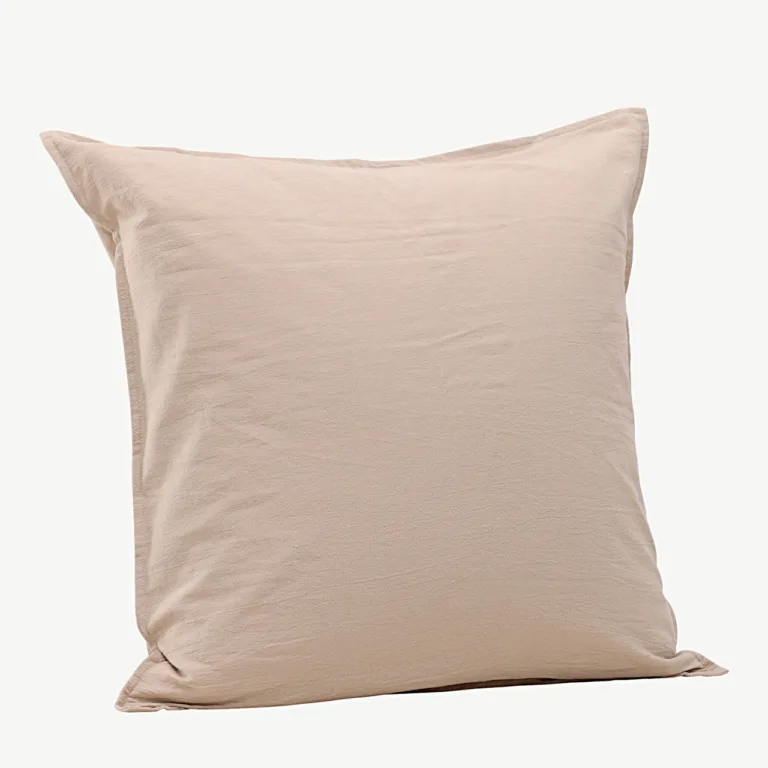Pestud puuvillane padjapüür Ronja, beež, 60 x 60 cm - 17025-502