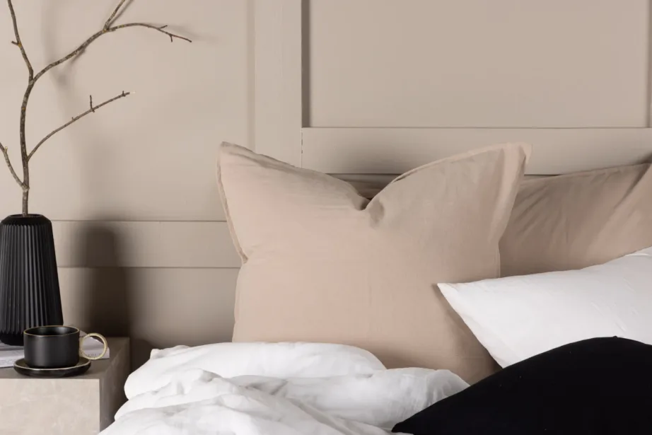 Pestud puuvillane padjapüür Ronja, beež, 60 x 60 cm, 17025-502 – 5