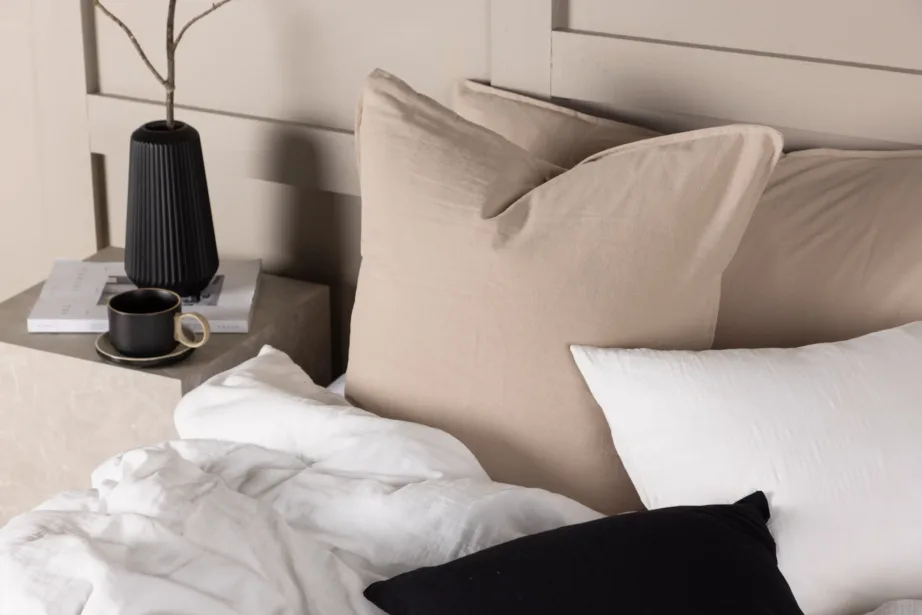 Pestud puuvillane padjapüür Ronja, beež, 60 x 60 cm, 17025-502 – 6