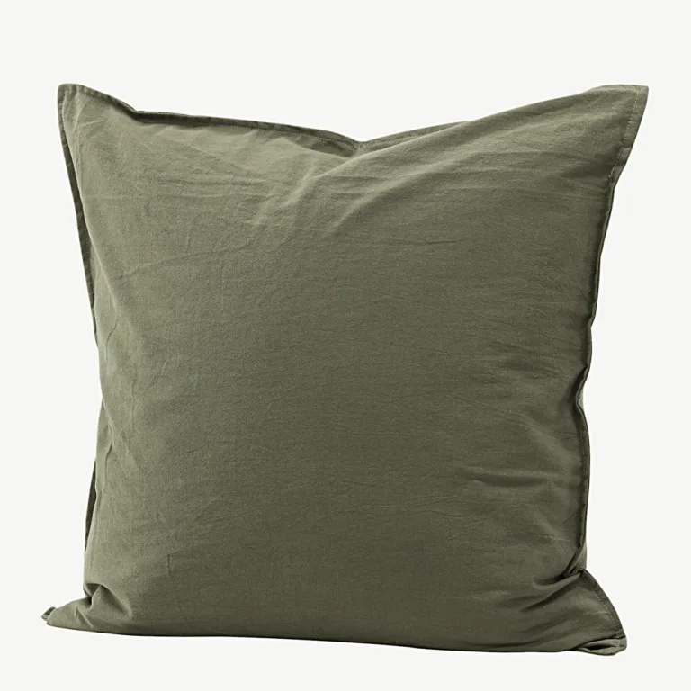 Rohelise värvi puuvillane padjakatte Ronja, 60 × 60 cm - 17026-504