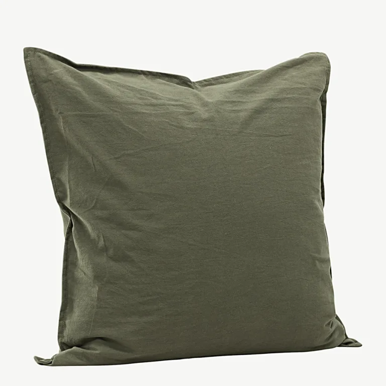 Rohelise värvi puuvillane padjakatte Ronja, 60 × 60 cm - 17026-504
