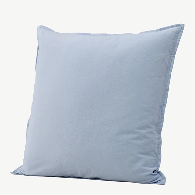 Helesinise pestud puuvilla padjapüür Ronja, 60 × 60 cm - 17030-507
