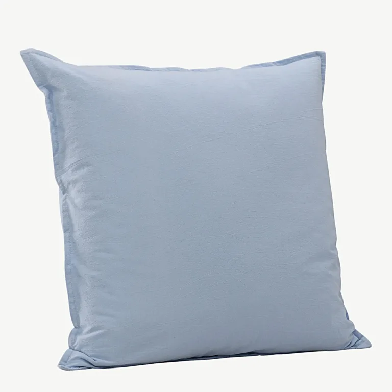 Helesinise pestud puuvilla padjapüür Ronja, 60 × 60 cm - 17030-507