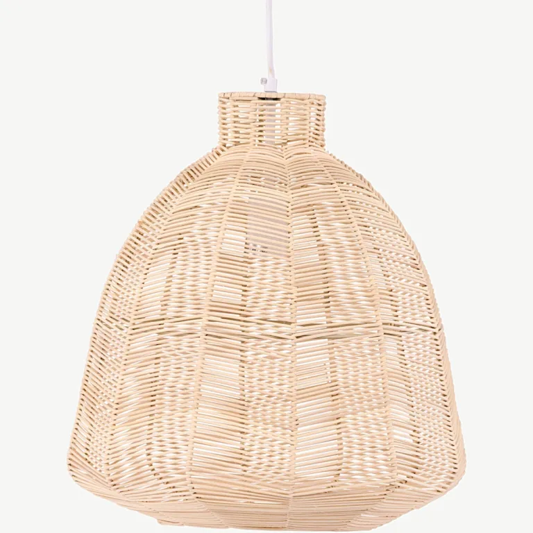 Rotangist rippvalgusti Tours, naturaalne (Ø40 cm) - 17031-000