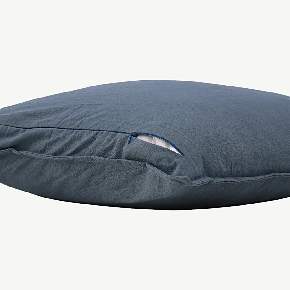 Ronja tumesinine puuvillane padjakate, 60 × 60 cm, 17031-505 – 4