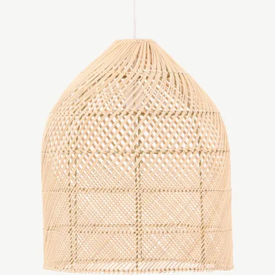 Rotangist rippvalgusti Brivela, looduslik toon, 53 × 45 cm - 17035-000