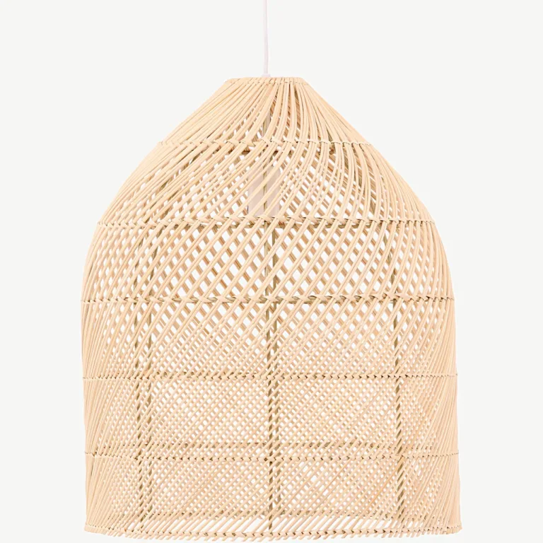 Rotangist rippvalgusti Brivela, looduslik toon, 53 × 45 cm - 17035-000