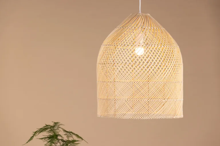 Rotangist rippvalgusti Brivela, looduslik toon, 53 × 45 cm - 17035-000