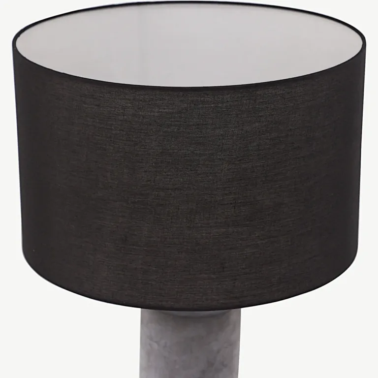 Betoonist laualamp musta varjuga Nancy, 63 cm - 17036-002