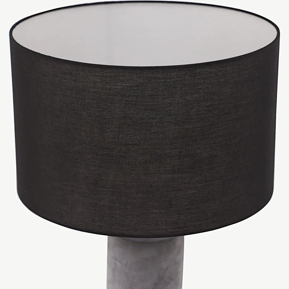 Betoonist laualamp musta varjuga Nancy, 63 cm, 17036-002 – 4