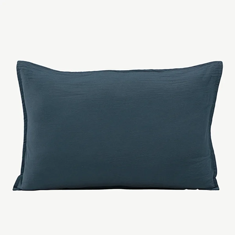 Ronja pestud puuvillast padjapüür, tolmune sinine 40 × 60 cm - 17039-505