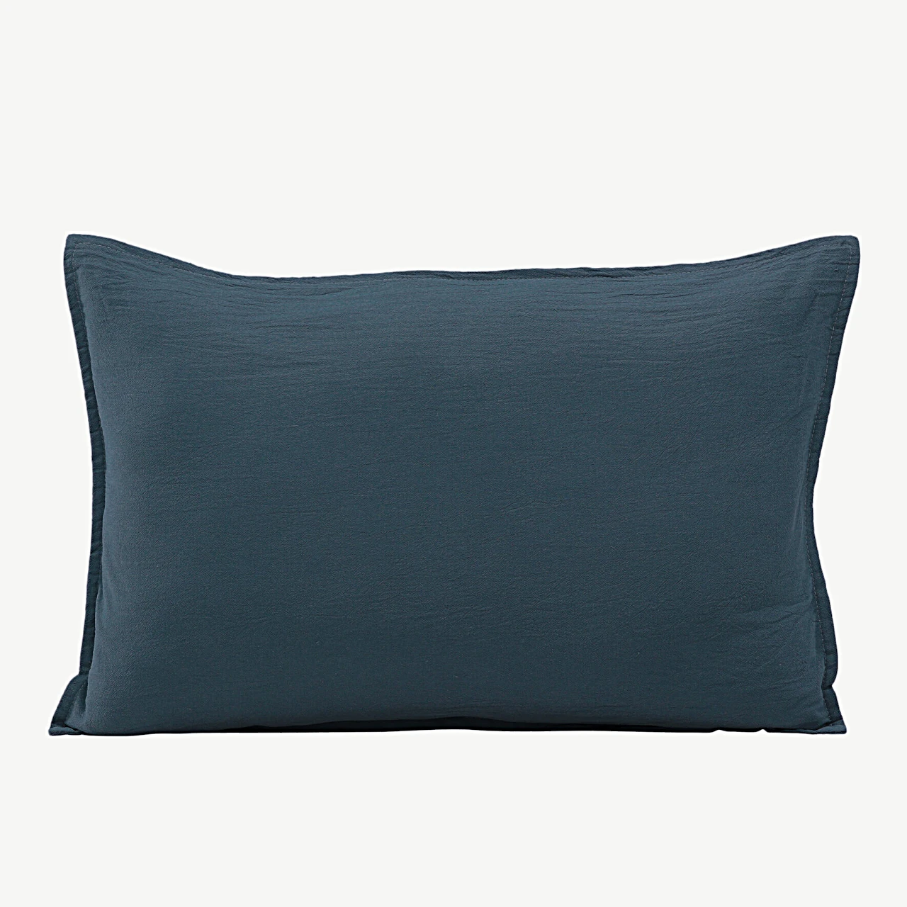 Ronja pestud puuvillast padjapüür, tolmune sinine 40 × 60 cm - 17039-505