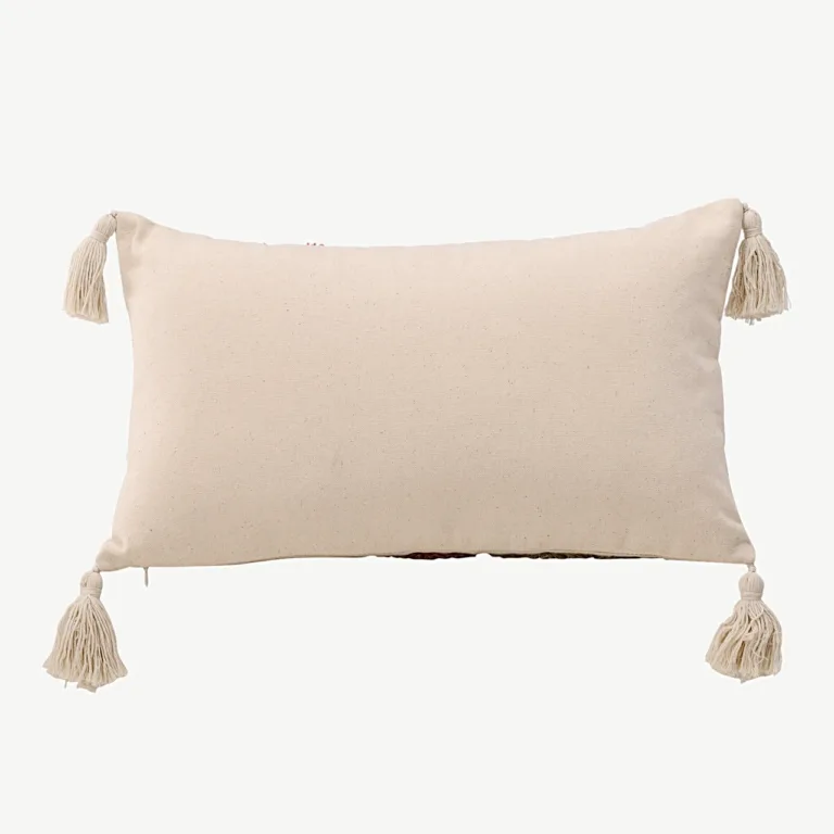 Tuftitud mustriga dekoratiivpadjakate Joline (valge, 30 × 50 cm, tuttidega) - 17045-501