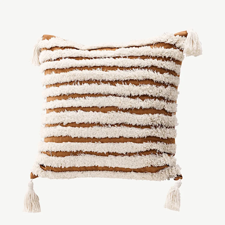 Elina dekoratiivpadja katteriie (polüester, pruun/kreem, 45×45 cm), 17054-503 – 3