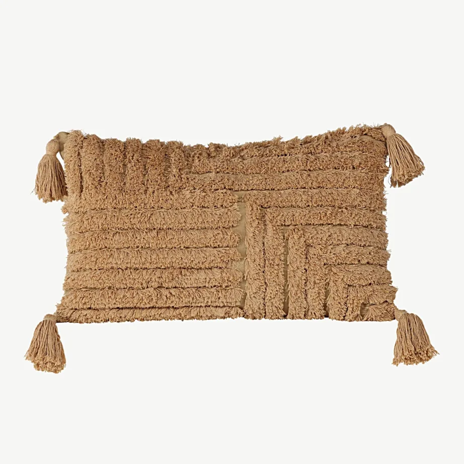 Tuftitud pruun padjakate Iduni tuttidega, 30 × 50 cm, 17059-503 – 2