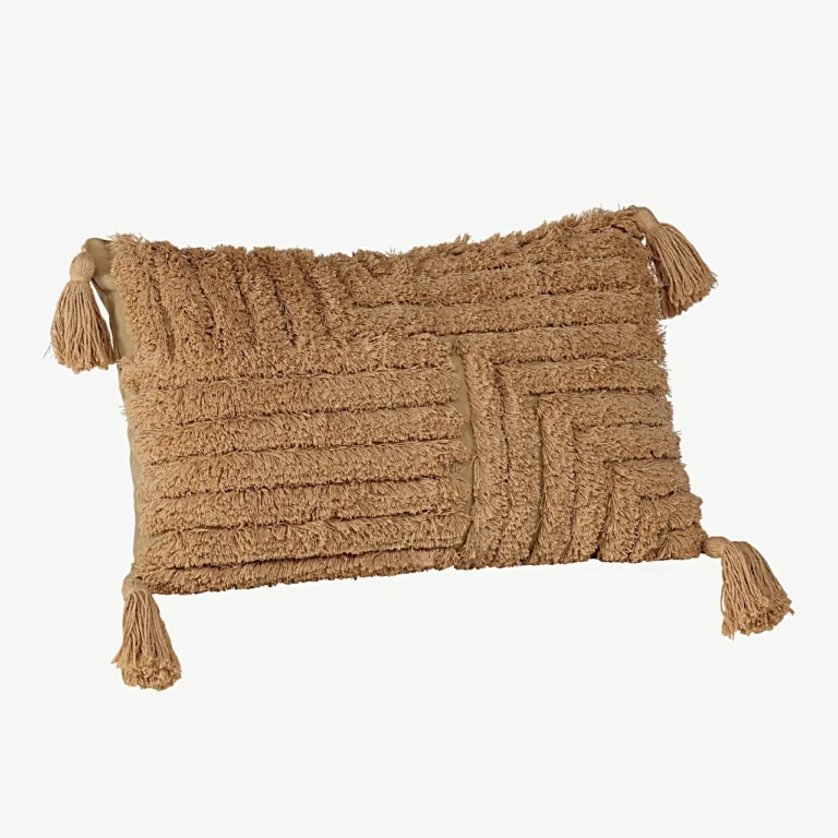 Tuftitud pruun padjakate Iduni tuttidega, 30 × 50 cm - 17059-503