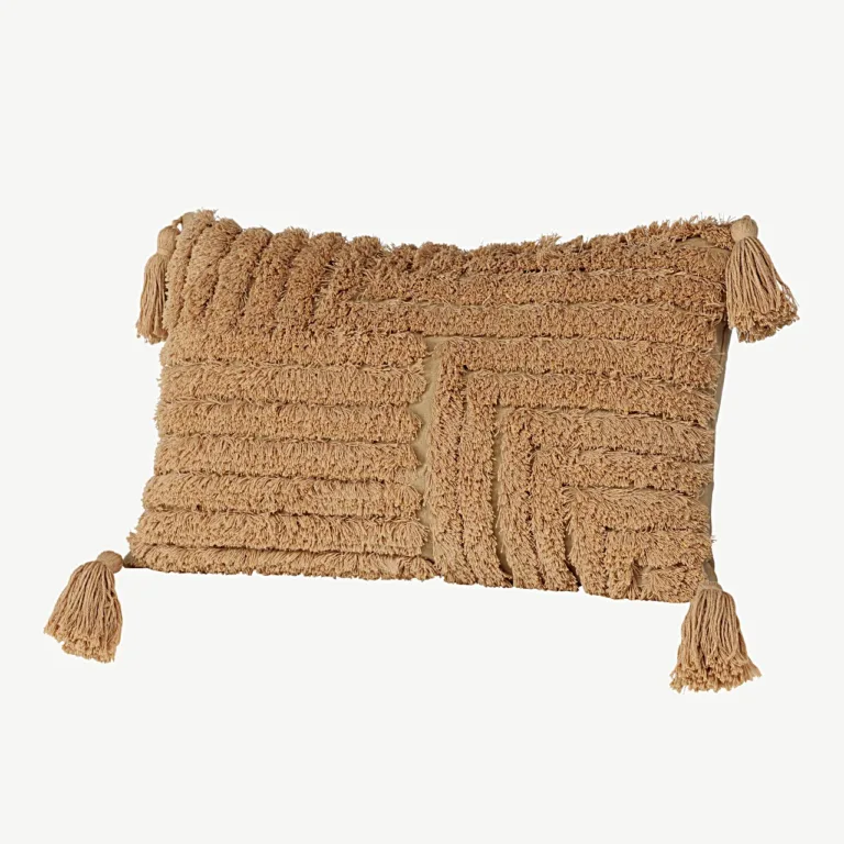 Tuftitud pruun padjakate Iduni tuttidega, 30 × 50 cm - 17059-503
