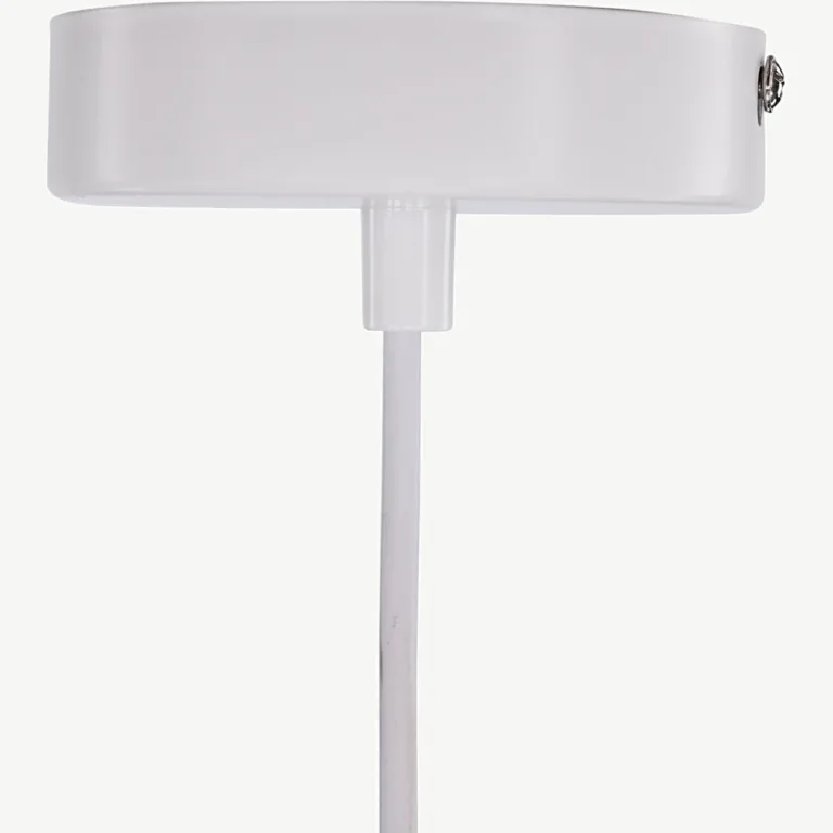 Nicola suur valge laelamp kunstsulgedega, 75 cm - 17060-001