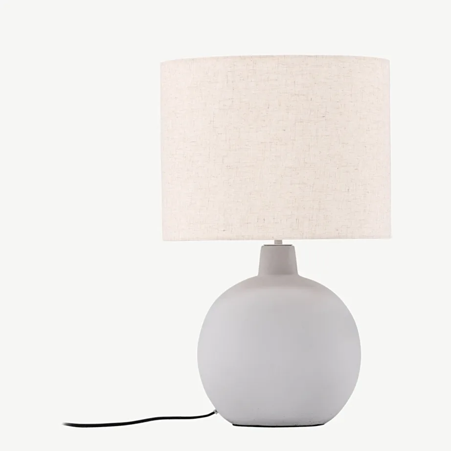 Hallist betoonist lauavalgusti Torcello, beež linane lambivari, 17061-001 – 2