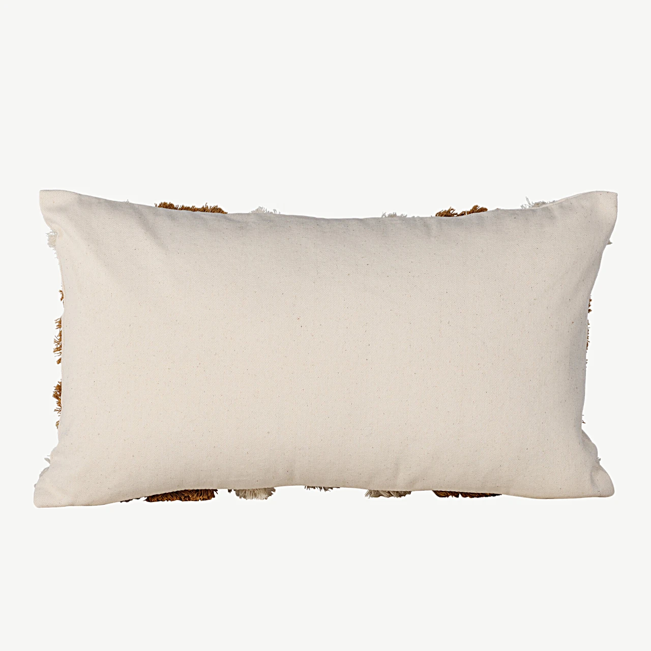 Tufting-tehnikas dekoratiivpadja kate Ada (valge-pruun, 50 × 30 cm) - 17065-503