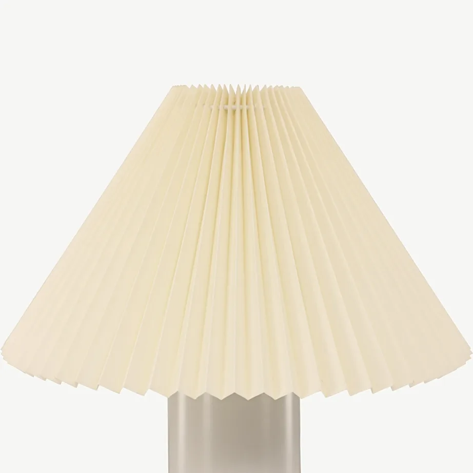 Helehall volditud lambivarjuga laualamp Largin, 45 cm (raud, PVC/paber), 17067-006 – 4