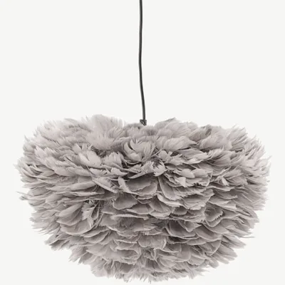 Nicola hallist kunstsulgedest ripplamp musta juhtmega, Ø45 cm - 17069-001