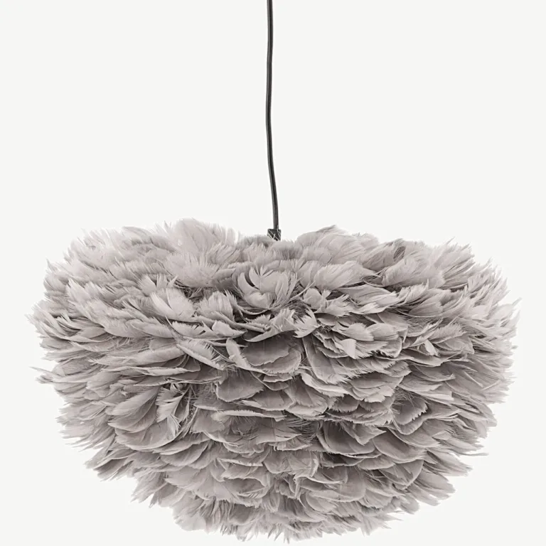 Nicola hallist kunstsulgedest ripplamp musta juhtmega, Ø45 cm - 17069-001