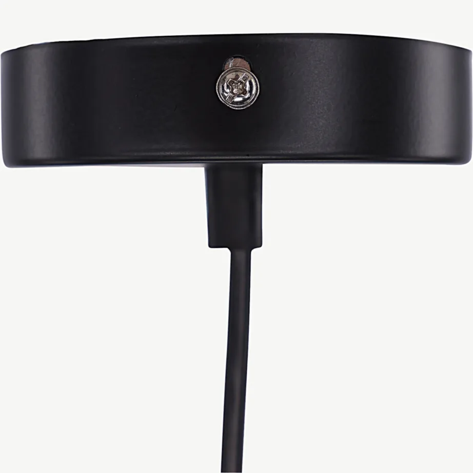 Nicola hallist kunstsulgedest ripplamp musta juhtmega, Ø45 cm, 17069-001 – 2